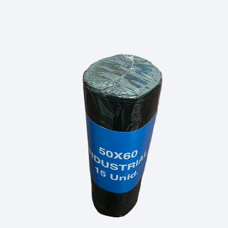 Bolsa de basura de cuerda de extracción doméstica grosada y grande 50 * 60 puntos de cocina cerrada automáticamente bolsa de plástico portátil al por mayor