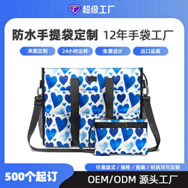 跨境工厂定制爆款休闲帆布办公电脑公文包托特包多场景单肩斜跨包