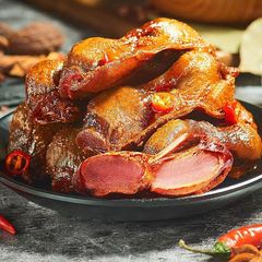 Jingwu Spicy Duck Gizzard 320g Pickled Snack, Ready-to-Eat Spicy Duck Intestines Snack, Small Packaging Duck Meat Snack Wholesale