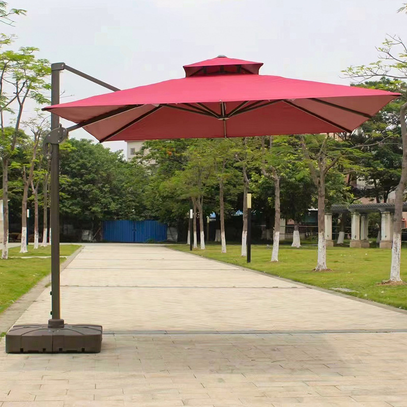 Paraguas al aire libre paraguas terraza balcón paraguas gran paraguas villa jardín paraguas romanas con luz image 4