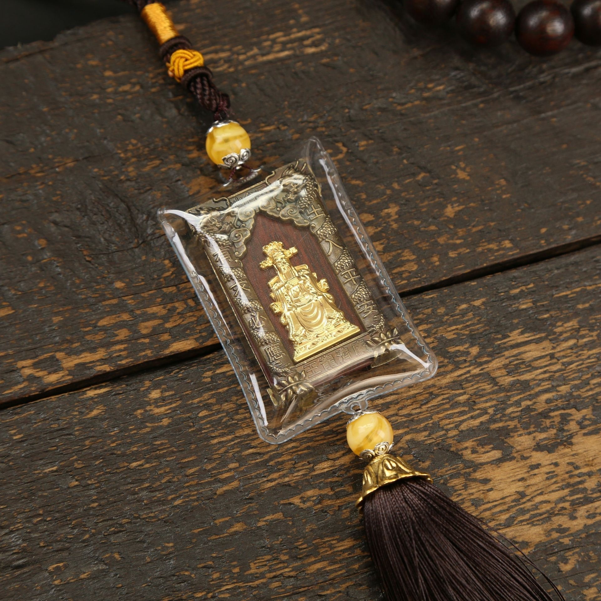 Car interior pure Wuye pendant, door hanger, rearview mirror hanging ornament, scripture Wutai Mountain decoration pendant