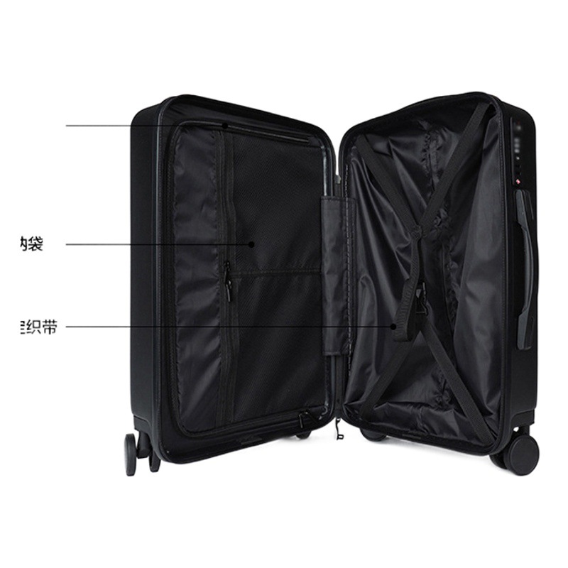 Snoopy equipaje femenino fresco trolley caso de contraseña de viaje estudiante masculino caso de cuero de dibujos animados caso de entrega de una sola pieza