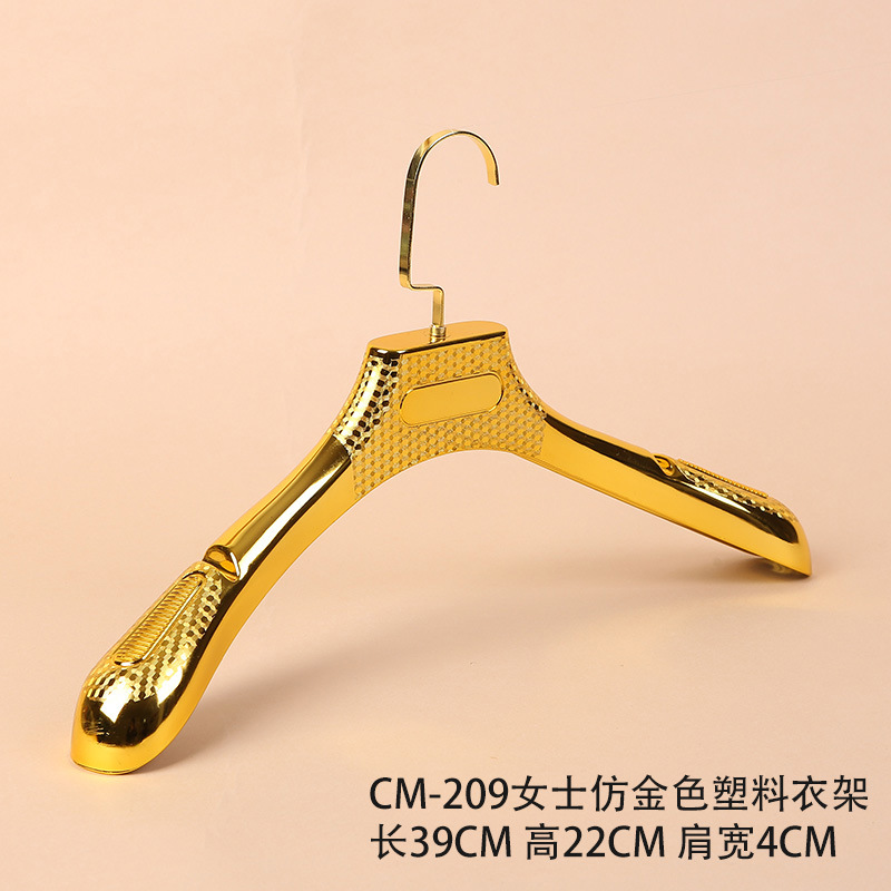 CM-209 숙녀 모조 금 플라스틱 걸이