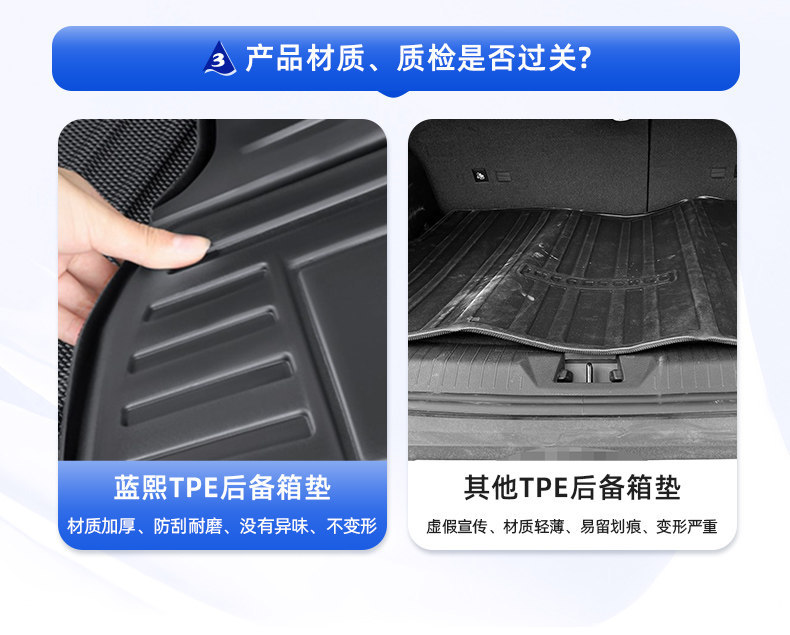 Tpe Trunk Mat Suitable for Volkswagen Lavida, Sagitar, Magotan, Passat, Tayron L, Tiguan, and 2025 Model