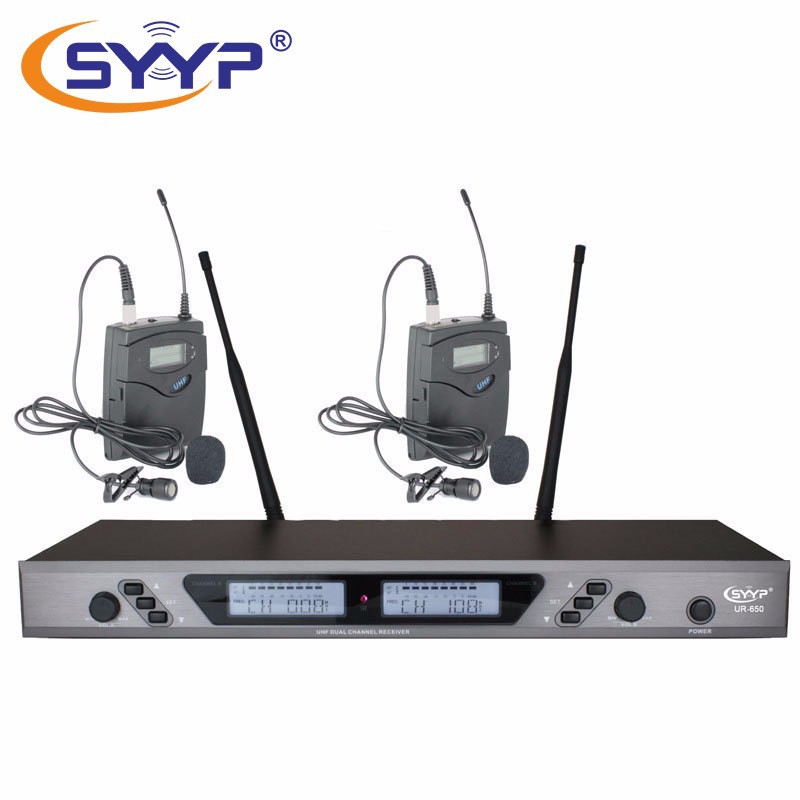 SYYP思音一拖二舞台演出无线头戴领夹麦克风UR-650 & UT-650