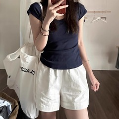 スポーツアウトドアショーツレディース夏薄型ファットmmスリムワイドレッグ山本パンツ大きいサイズレディース速乾作業服カジュアルパンツ