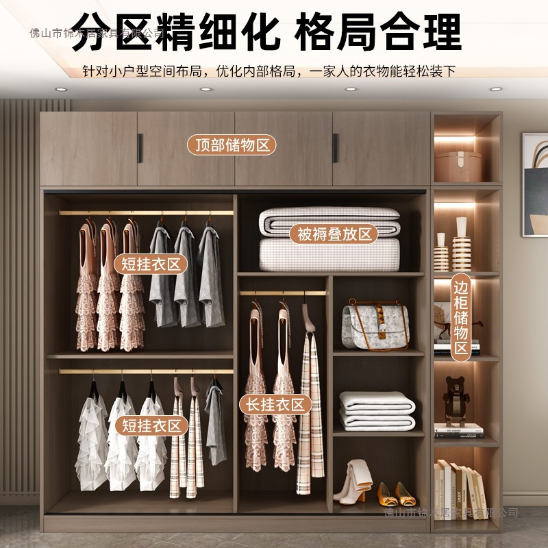 衣柜卧室家用简易出租房用组装新款2025爆款推拉门小户型儿童衣橱|undefined
