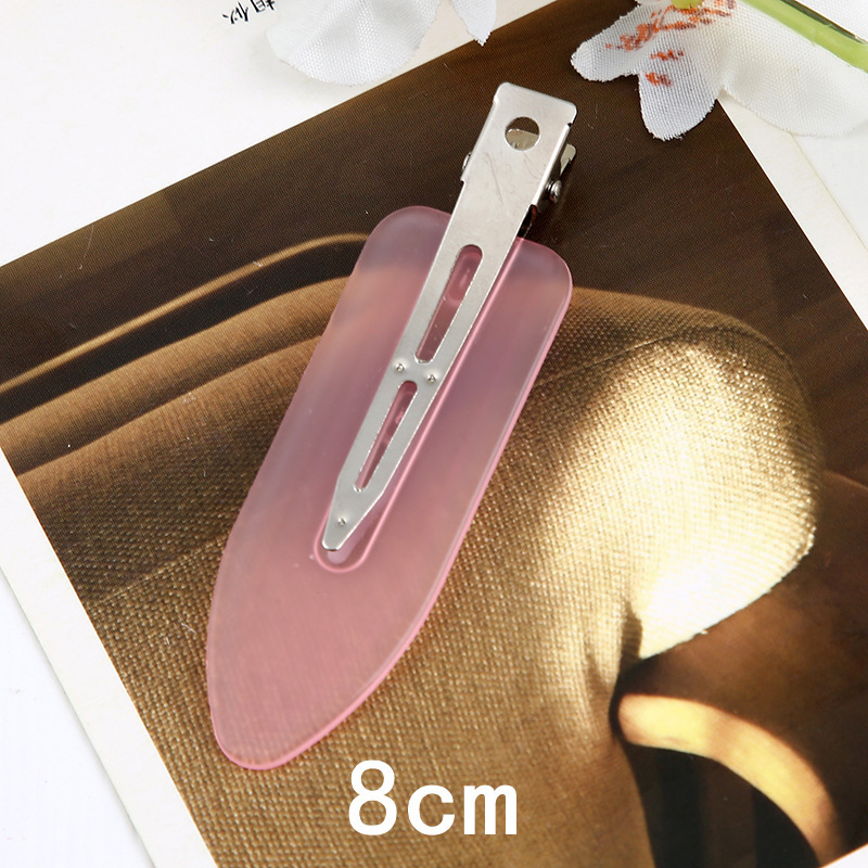 韓国版の新型のかわいい髪飾りの跡がないヘアピンの化粧髪カードの前髪の縁は小さい葉のカモの口を挟んで卸売りします。|undefined