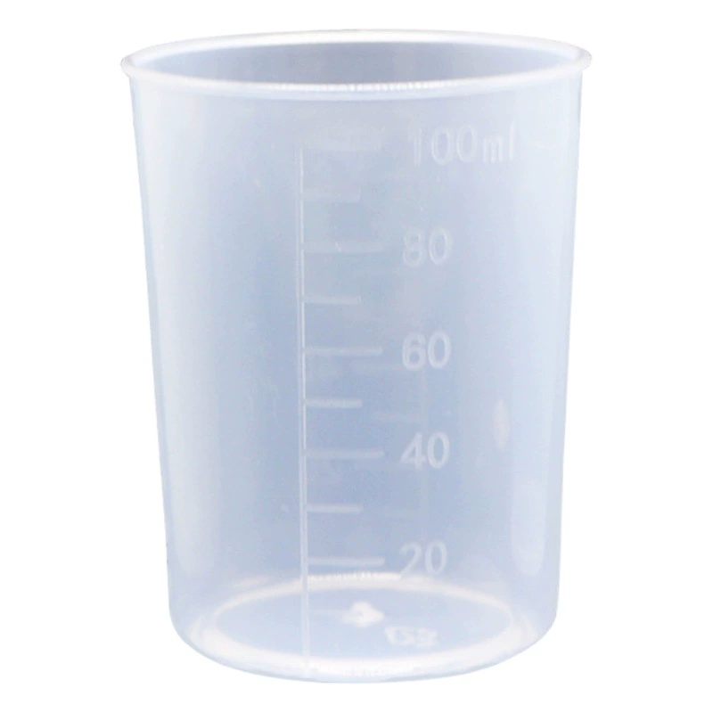 Производитель на складе 100 мл пластиковый мерный стаканчик пластиковый стакан мерный стакан лабораторный небольшой мерный цилиндр