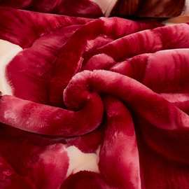 MPM3拉舍尔毛毯被子加厚冬季珊瑚绒结婚毯子礼品双面绒盖毯双