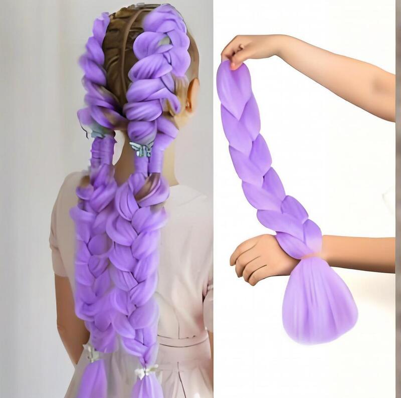 Foreign Trade Wig Big Braids Colorful Gradient African Big Braids Chemical Fiber High Temperature Silk Dirty Braids Wig Braided Hair Extensions Foreign Trade Wig Big Braids Colorful Gradient African Big Braids Chemical Fiber High Temperature Silk Dirty Braids Wig Braided Hair Extensions