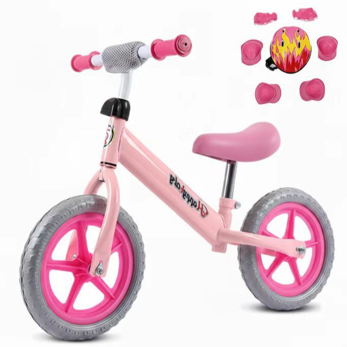 Bicicleta de Equilibrio Infantil sin Pedales 1-3 Años de Metal