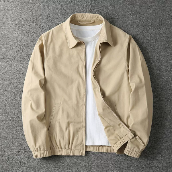 2026 Spring and Autumn Men's Casual Washed Vintage Versatile Long Sleeve Trendy Fashion Jacket
