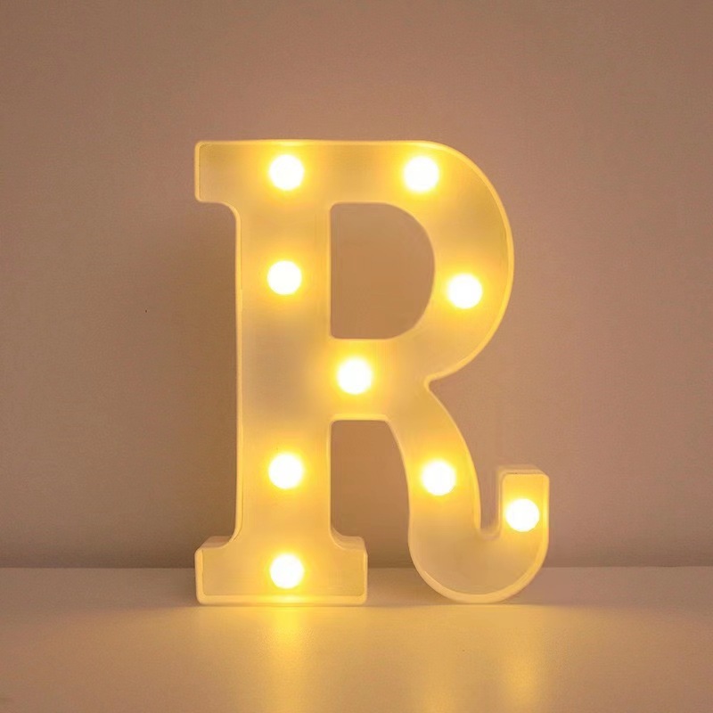 26 lámparas de letras INS viento digital modelado luz de atmósfera propuesta de boda fiesta de cumpleaños decoración de luces