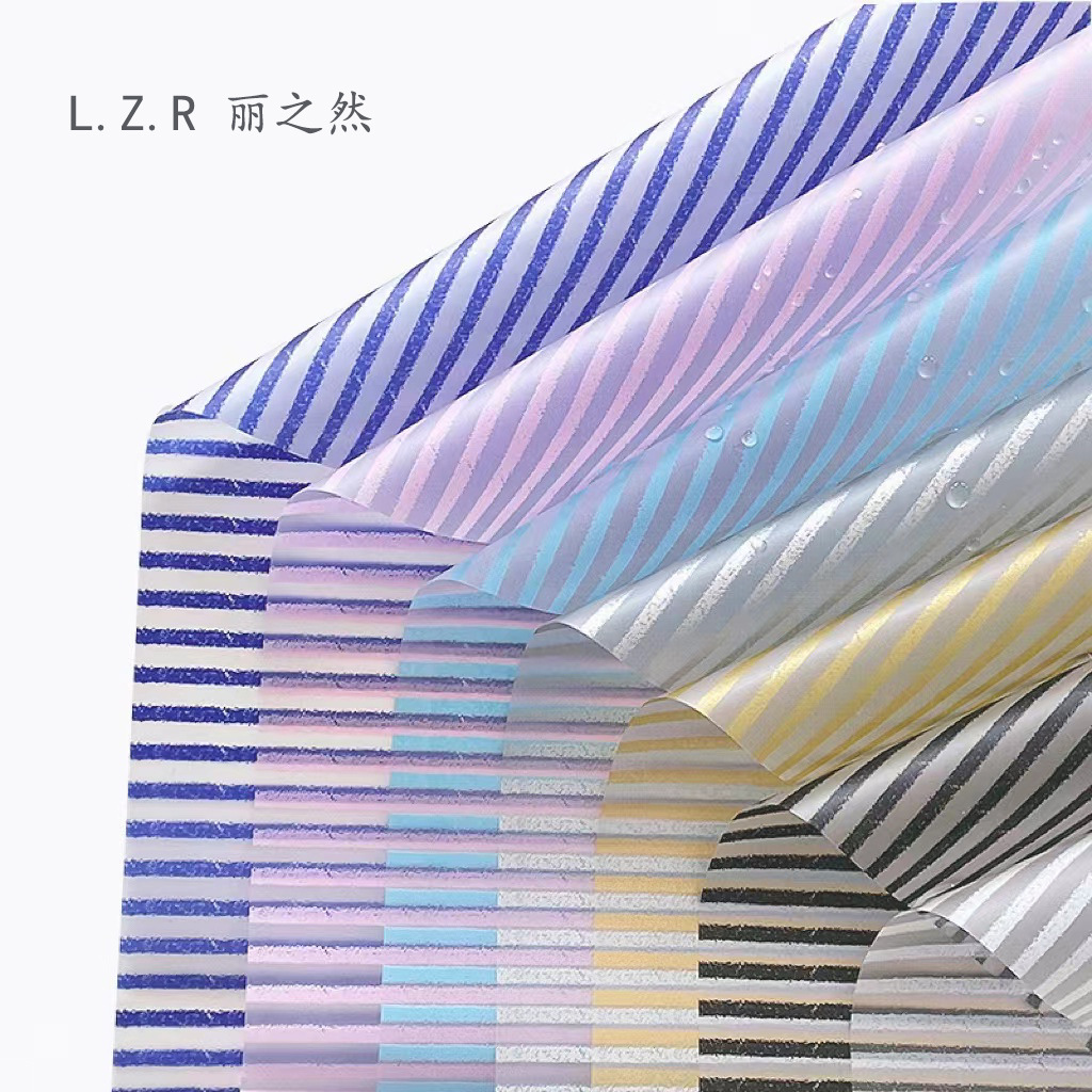 Papel de embalaje de flores Regalo de vacaciones Tela vertical Papel de embalaje mate Material de embalaje de flores Embalaje de flores