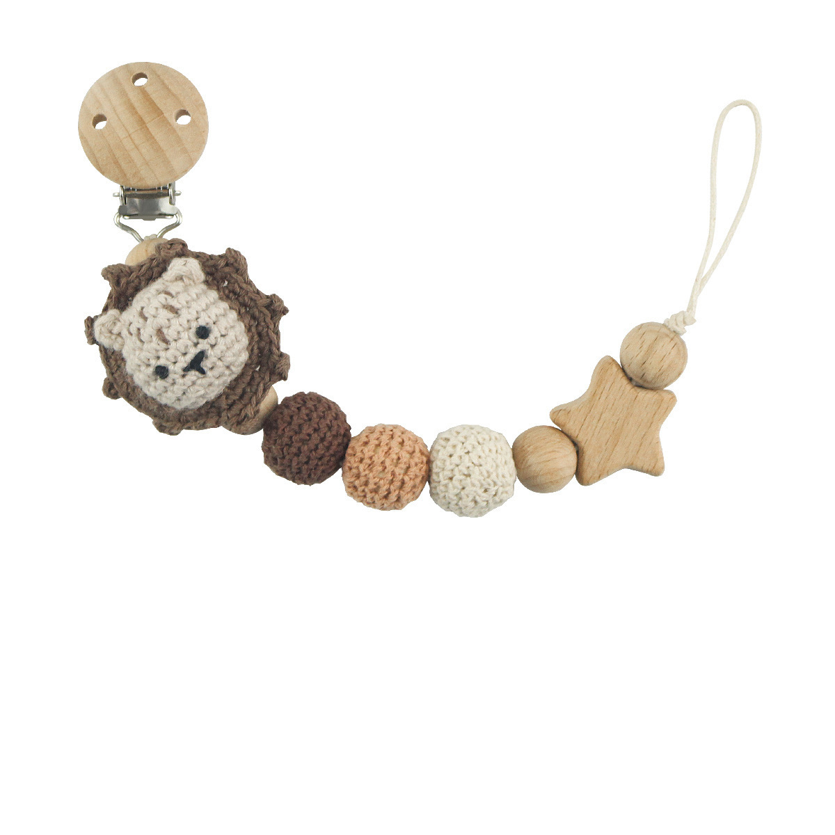 Nuevos animales de dibujos animados diy cadena de tetina de látex para bebés acariciar clip de tetina de goma