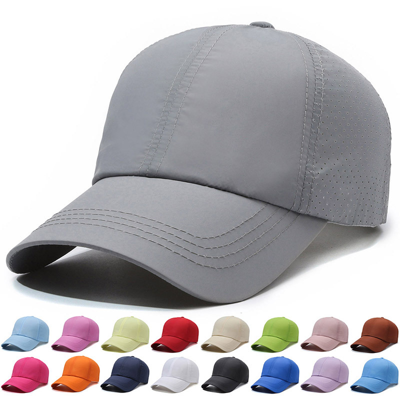 Solid color thin summer quick dry fashionable baseball cap