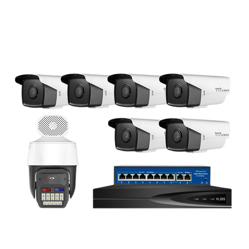 Powerful 8 megapixel POE security camera with high-resolution security monitoring kits for outdoor home use, shops and factories