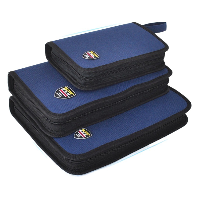 Kit de almacenamiento más rápido pequeño tamaño multifuncional lienzo eléctrico y electrónico kit de reparación engrosada multímetro bolsa 027