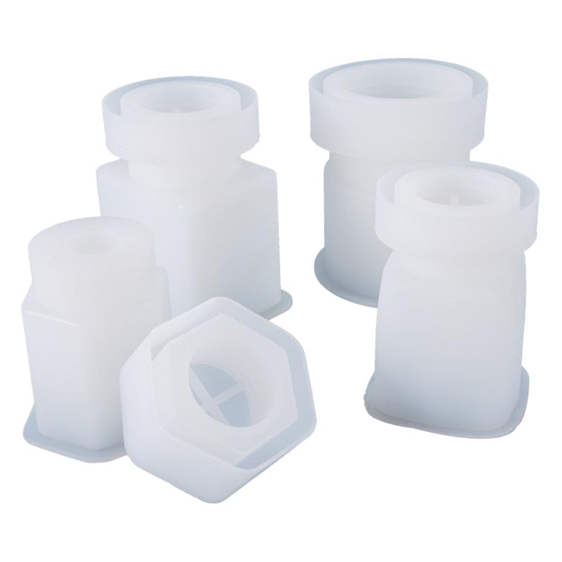 Yu Meiren DIY cristal epoxi botella de almacenamiento botella sellado frasco con tapa de almacenamiento molde de silicona