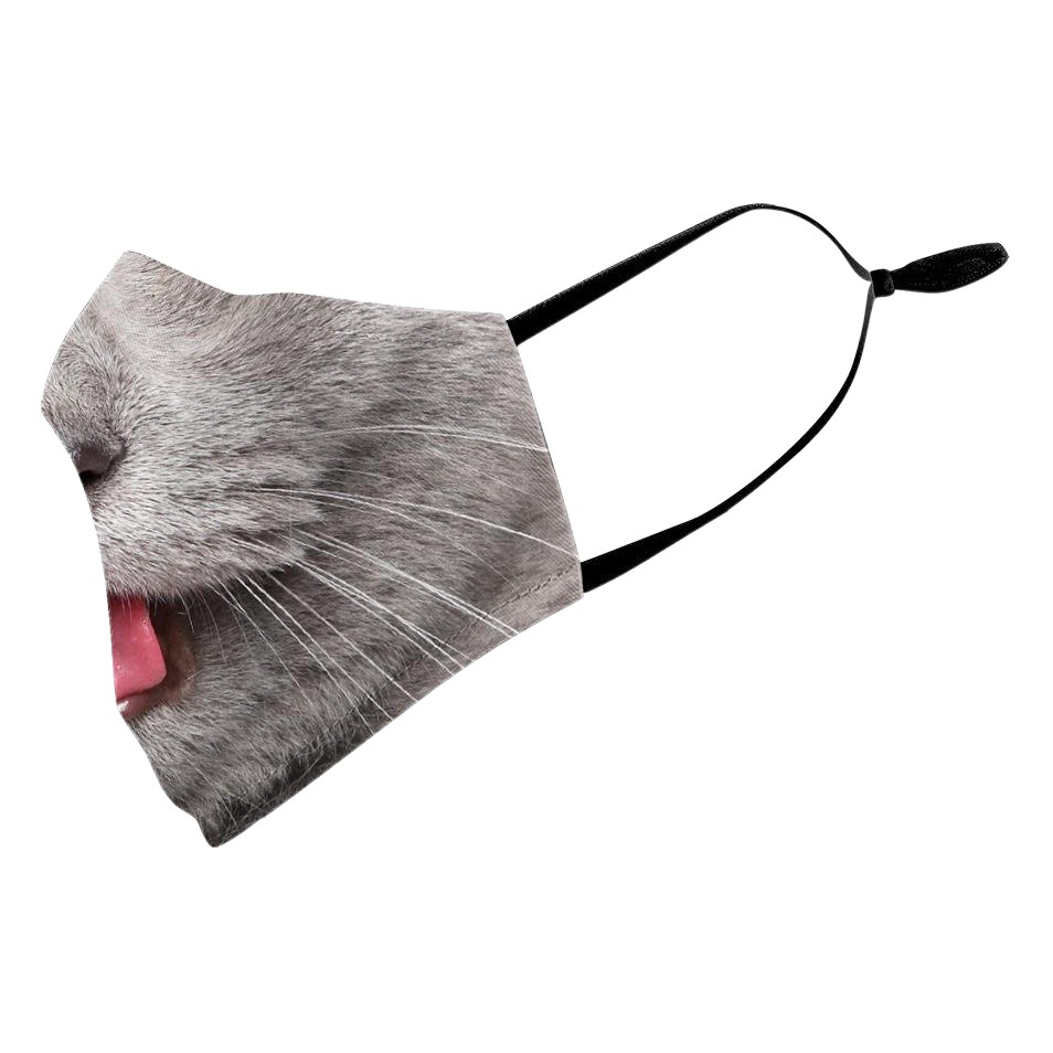 Autumn and Winter new animal puppy funny mouth anti-haze dustproof adult digital printing protective mask