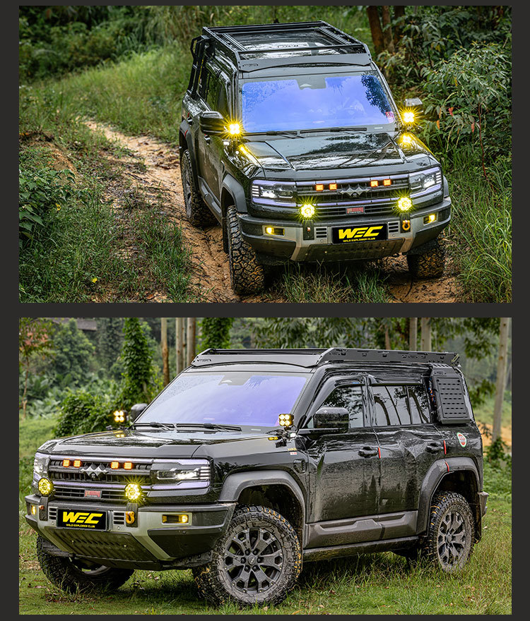 Equator 5 roof rack WEC ladder side mounting plate expansion off-road non-destructive modification no-drill roof platform