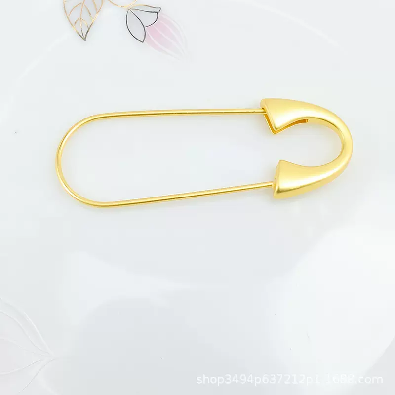 沙金保色孕妇别针55mm葫芦别针婴儿胸针古法金宝宝压惊别针DIY饰