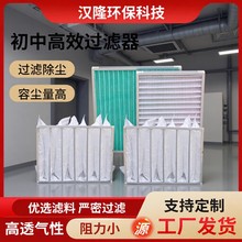 初中高效过滤器防尘无纺布袋式高效净化初中高效过滤器空气过滤器