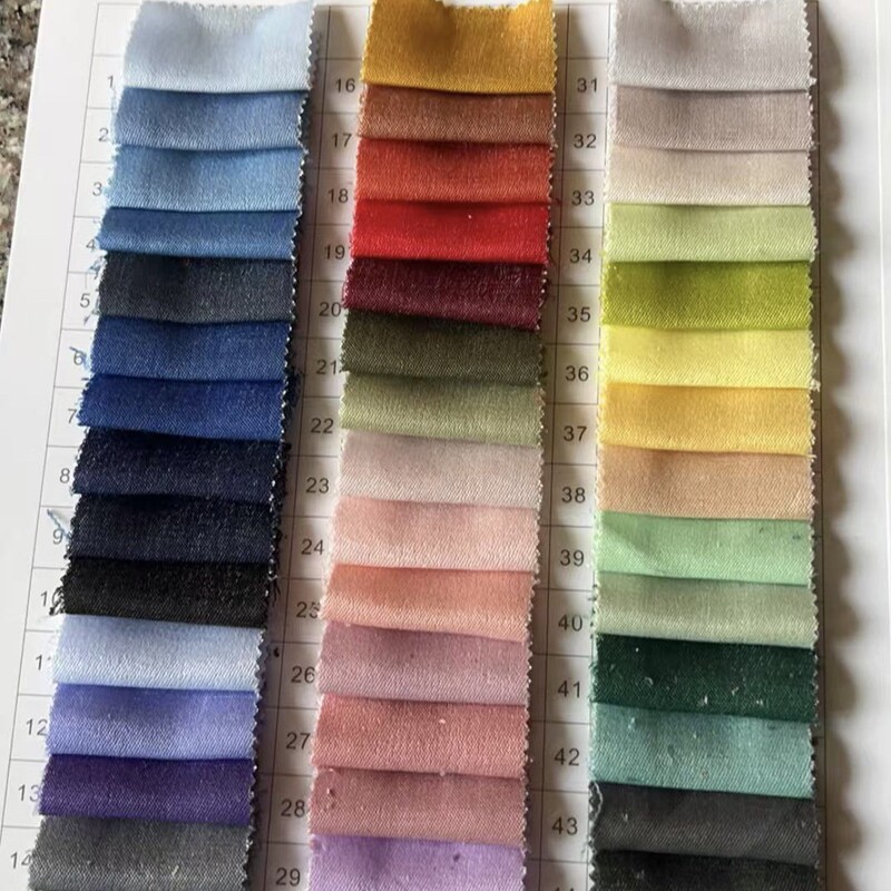 in stock 160g Gastrodia Denim Fabric Breathable Skin-friendly Anti-pilling Spring and Summer Men's and Women's Top dress Casual Pants