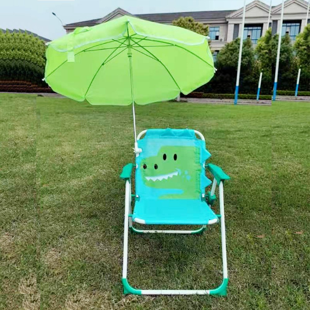 Amazon mejores ventas de niños sillas plegables al aire libre con paraguas sillas de camping portátiles taburetes pequeños taburetes Maza sillas paraguas