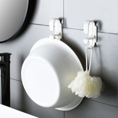 New Style Face Basin Hooks Bathroom Storage Rack Face Basin Storage Hook Bathroom Without Drilling Double Layer Bathroom Storage Bracket