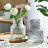 欧式简约玻璃花瓶创意客厅水培花瓶鲜花插花玻璃瓶干花花瓶摆件|ms