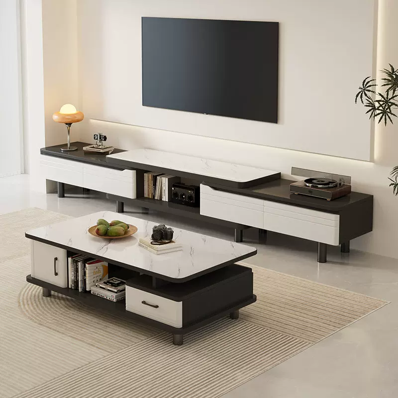 电视柜客厅置物架展示柜家用收纳柜子储物柜落地茶几电视机柜套装