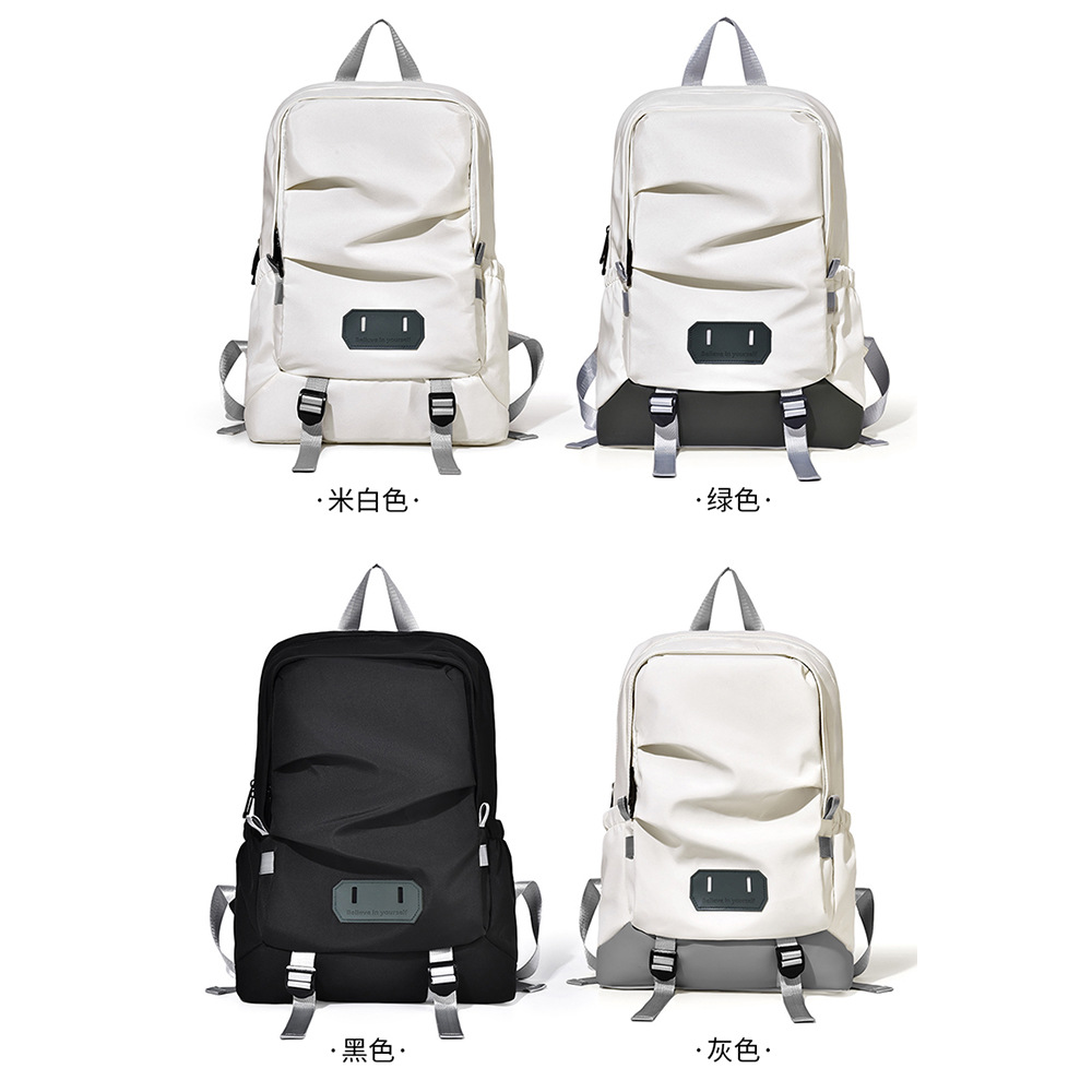 2024 mochila de gran capacidad mochila de computadora para viajar ocio simple mochila de viaje ligera para estudiantes universitarios estudiantes de secundaria