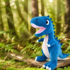 国境を越えた新製品ブルータイランノサウルス BlueTyrannosaurus ぬいぐるみ恐竜人形かわいい