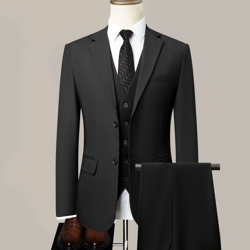 Business formal suit for men, groom's tuxedo, groomsmen's attire, college student suit, men's high-end professional attire Business formal suit for men, groom's tuxedo, groomsmen's attire, college student suit, men's high-end professional attire