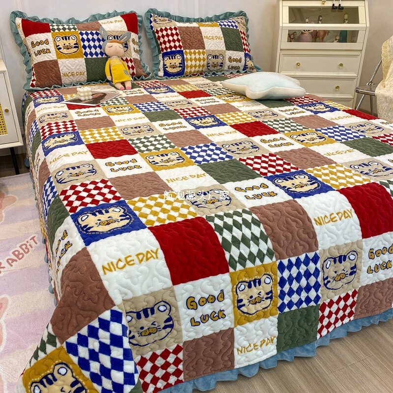 冬用ミルクベルベットベッドカバー単品畳ベッドシーツ厚手フランネル滑り止めベッドシーツ3点セットプラスベルベットカンカバー|undefined