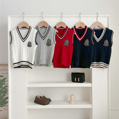JINYONG Children's Sweater Kids New Product Korean Version Baby Casual Vest Trendy College Style Boys' Tank Top Fashion