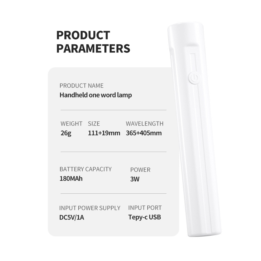 Lámpara de fototerapia de uñas de una palabra portátil plug-in de almacenamiento eléctrico pequeño pegamento de esmalte de uñas de secado rápido mini