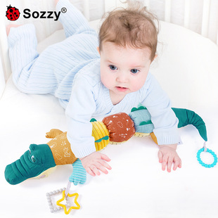 Sozy crocodile height ruler soothing plush doll newborn baby toy 0-1 years old puzzle