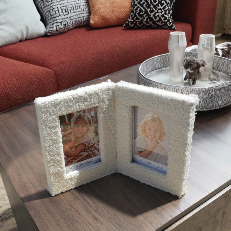 Cross-Border Combination Wooden Photo Frame Plush Display Stand Two-Panel Folding 6inch Hinge Photo Hinge Double Panel Combination Picture Frame Cross-Border Combination Wooden Photo Frame Plush Display Stand Two-Panel Folding 6inch Hinge Photo Hinge Double Panel Combination Picture Frame