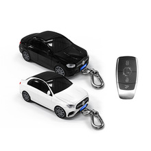 适用于奔驰E级钥匙套智灵鸟汽车模型钥匙保护壳带灯光创意礼物
