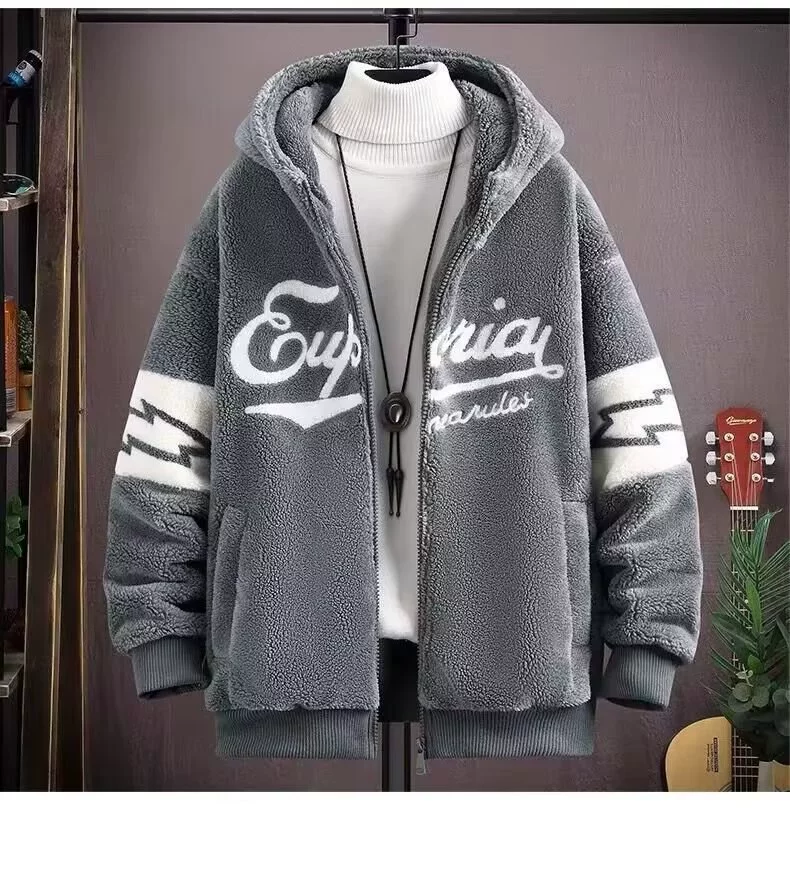 Демисезонный теплый худи, пуховик, oversize