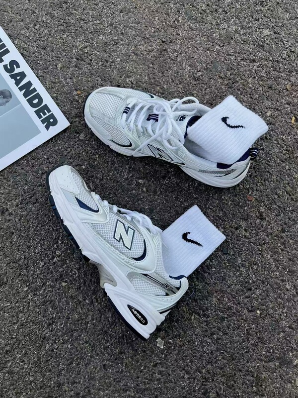 Putian Nb530 Dad Shoes Abzorb Cushioning Sports Shoes Breathable Mesh Splicing Non-Slip Wear-Resistant Sole Lightweight