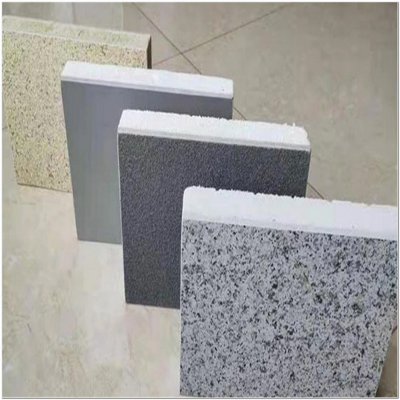 宜昌勇士牌深灰色保温一体板材料价格 外墙真石漆保温一体板