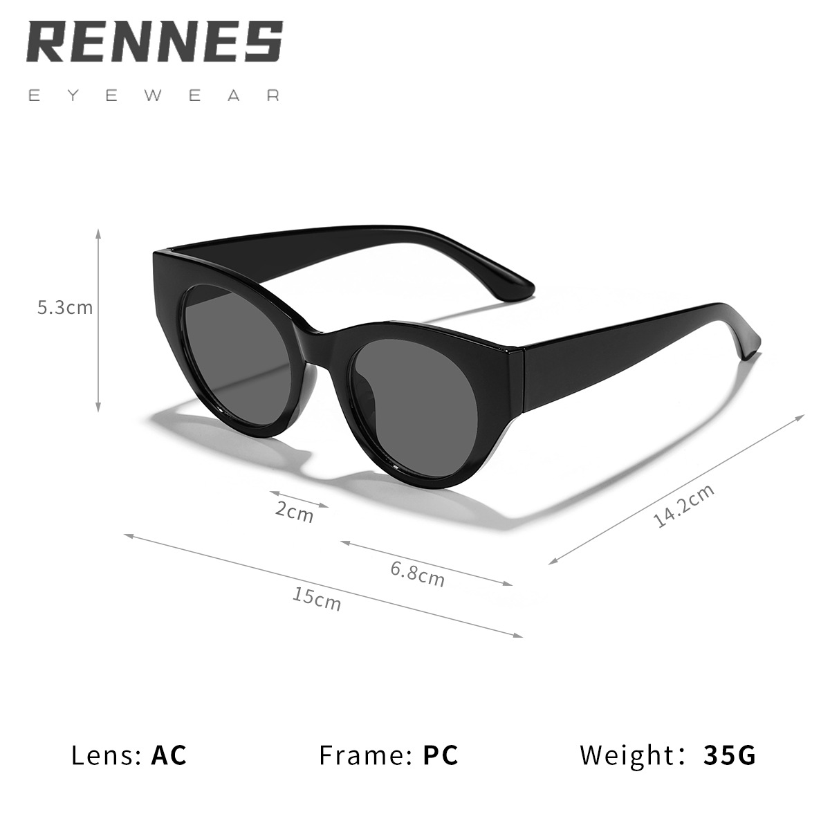 Nuevas gafas de sol con sombra de ojo de gato de marco grande a juego de color transfronterizo 2024 gafas de sol de alta calidad esenciales para hombres y mujeres