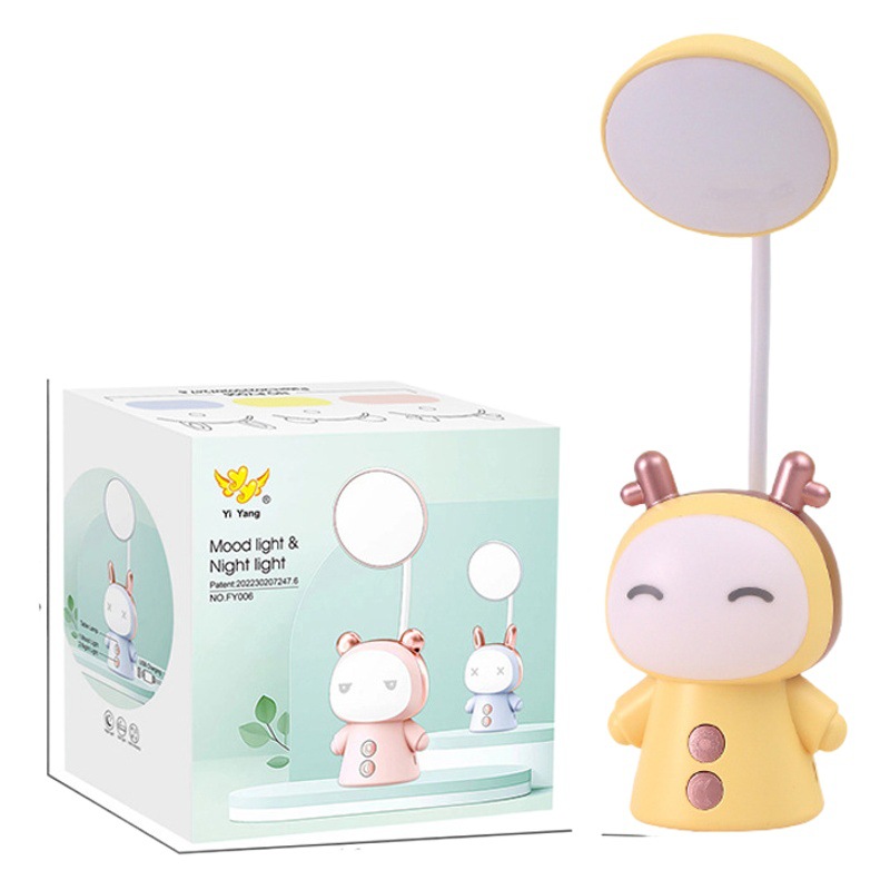 Lámpara de Mesa Cartoon de ABS y PC con Alimentación USB para Dormitorio