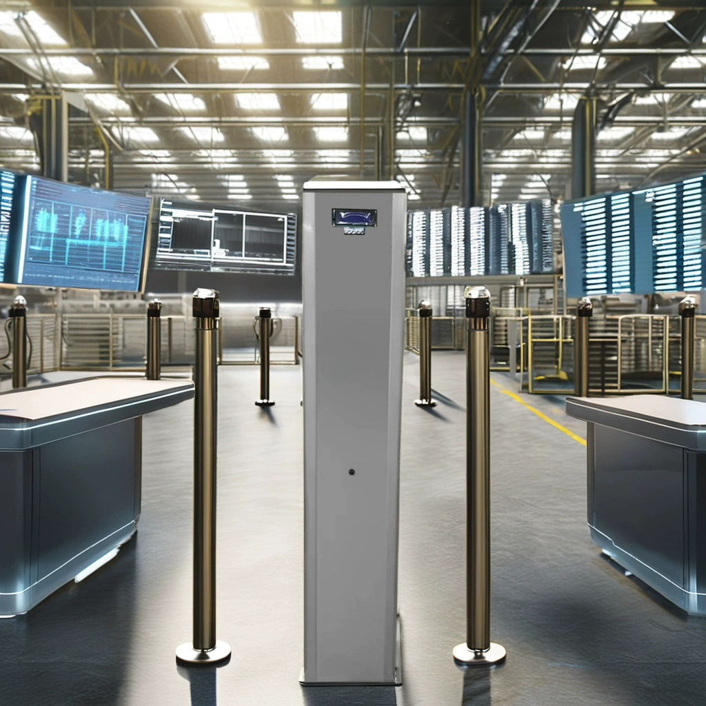 Односторонний металлодетектор для обнаружения ножей и опасных веществ, легко транспортируется, подходит для больниц, мероприятий, выставок и развлекательных заведений.