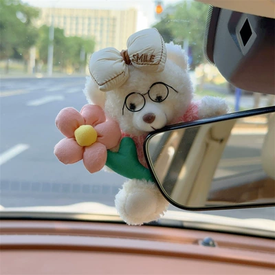 Decoration Women, Car ornaments - cute-bear-style-5-rear-mirror-ornaments