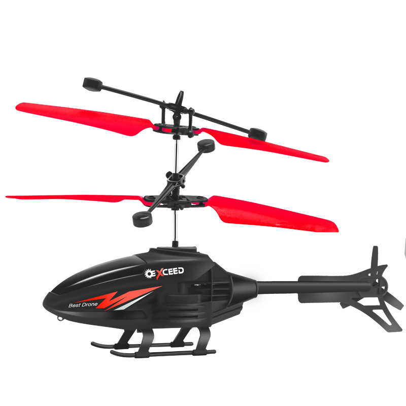 Remote Control Airplane Helicopter Kidsren's Mini Drone Charging Fall-Resistant Sensor Aircraft Primary School Student Toy Boy